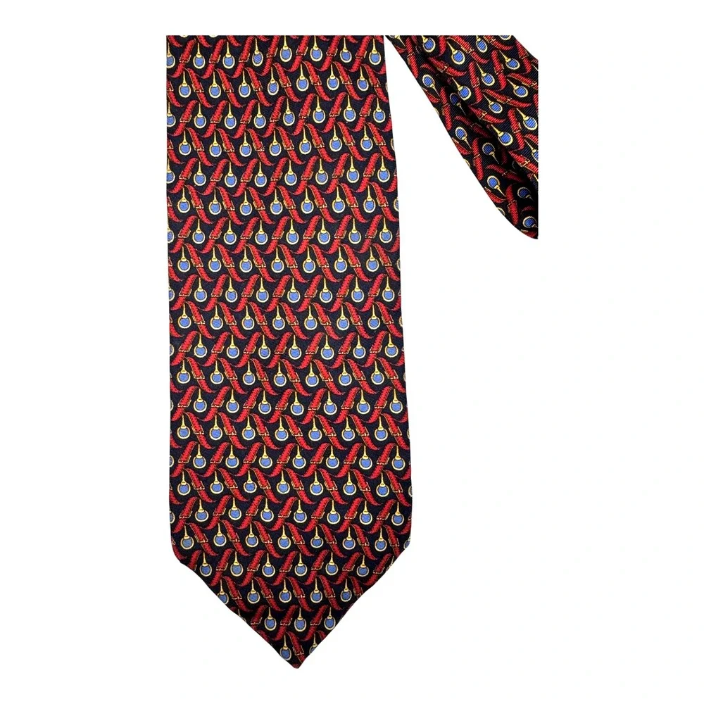 Brooks Brothers Makers 100% Silk Tie Red Blue Made In USA Patriotic Classic‎